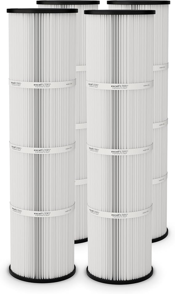 Excel Replacement Pool Filters for Jandy CL460, CV460, and CL340 | Replaces R0554600, PJAN115, C-7468, and FC-0810 Cartridges | XLS-705 4PACK Filters