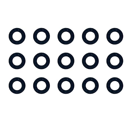 15 Pcs Tohatsu Lower Unit Drain Plug Gasket 332-60006-1, Lube Drain Screw Washer Replacement for Tohatsu 332600060M/332600060 Boat Drain Plug, Mallor 9-60103 332600060, Mercury 27-95220 332600061M