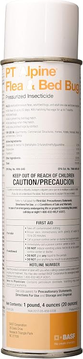 PT Alpine Flea & Bed Bug Pressurized Insecticide - 14 oz.