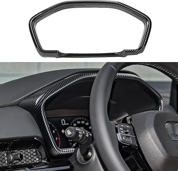 CKE Compatible with 2023 2024 2025 Honda CR-V Accessories Car Center Console Cover Dashboard Cover Trim Frame -Carbon Fiber Style