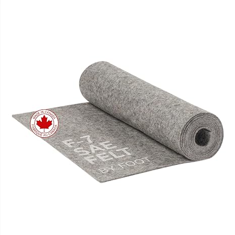 The Felt Store F-7 Industrial Felt 72 Inch Wide x 1 Foot Long x 1 Inch Thick SAE Pressed Felt for Automotive, Construction, Machinery Components