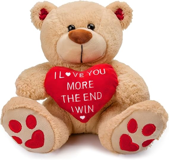 10 Inches Teddy Bear Stuffed Animal Plush Valentines Day Gifts for Kids Her