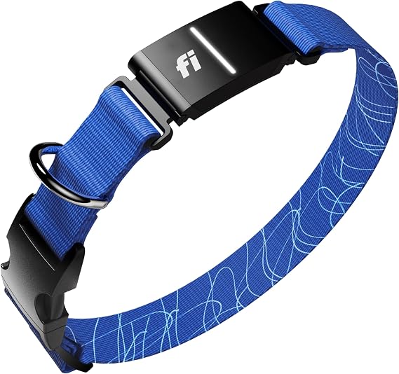 Fi Series 3+ Dog GPS Collar, X-Small Blue Dog Tracker, 12 Months Included