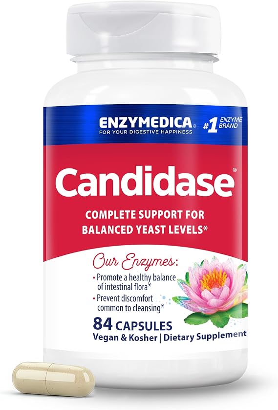 Enzymedica Candidase - Enzymes for Men & Women - 84 Count