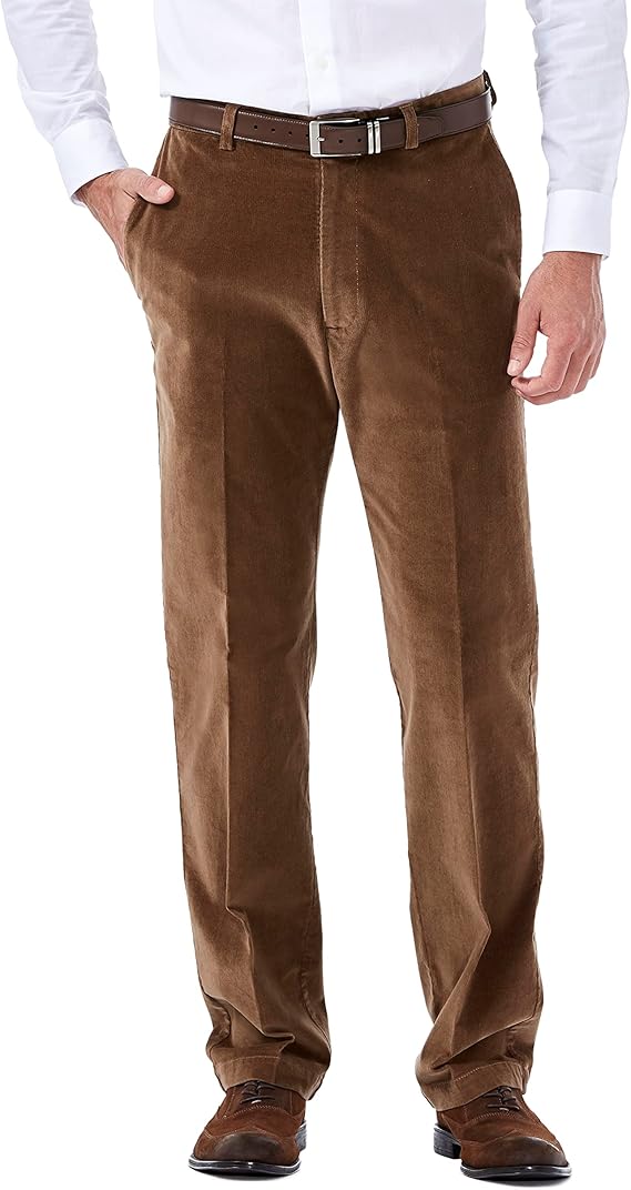 Haggar Mens Classic Fit Premium Stretch Corduroy Pant