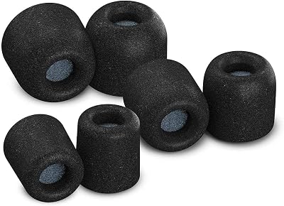 Comply Memory Foam Replacement Earbud Tips for Beats Powerbeats Pro, Beats Flex, Beats X, Powerbeats 1, 2, 3| Ultimate Comfort, Secure Fit, Superior Noise Isolation | Black SML 3 Pairs