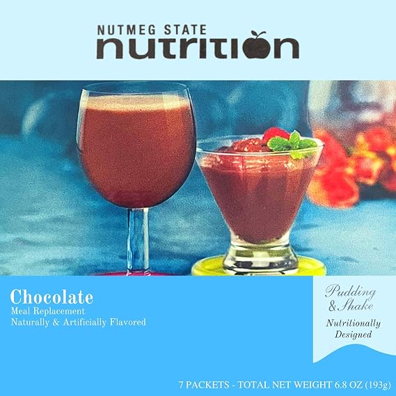 Nutmeg State Nutrition High Protein Chocolate Pudding & Shake Mix, 15g Protein, Low Carb, 7 Servings