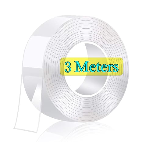 Deluxe Ultra Super Strong High Strength Nano Technology Double Sided Texture Transparent 3 mt Tape