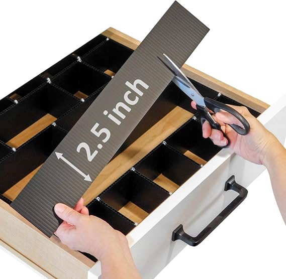 DRAWER DADDY - The world's most customizable drawer organizer. | Adjustable drawer dividers for any size drawer. Custom DIY grid organizer for kitchen, bathroom, desk, and more.