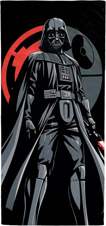 Jay Franco Star Wars Darth Vader Bath Pool Beach Towel - Kids Super Soft & Absorbent 100% Cotton Towel, Measures 28 x 58