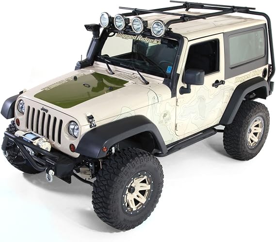 Rugged Ridge | Sherpa Roof Rack Kit | 11703.21 | Fits 2007-2018 Jeep Wrangler JK 2-Door