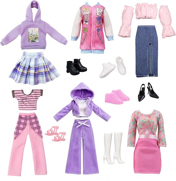 Pack of 12 Accessories Clothing for 11.5 Inch Dolls