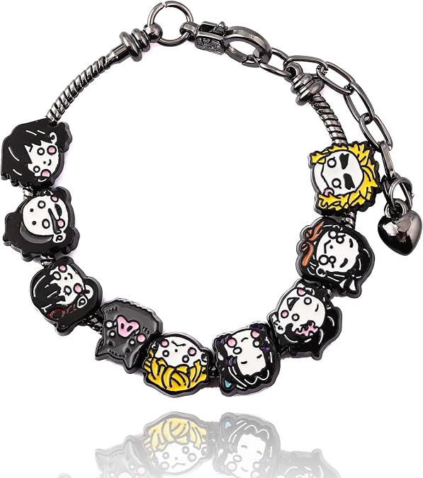 SONGCHANGJEWELRY Anime Figure Tanjiro Charm Bracelet - Tanjiro Nezuko Zenitsu Inosuke Figure Bracelet - Gifts