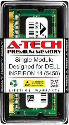 A-Tech 8GB RAM for DELL INSPIRON 14 5458 | DDR3 1600MHz SODIMM PC3-12800 204-Pin Non-ECC Memory Upgrade Module