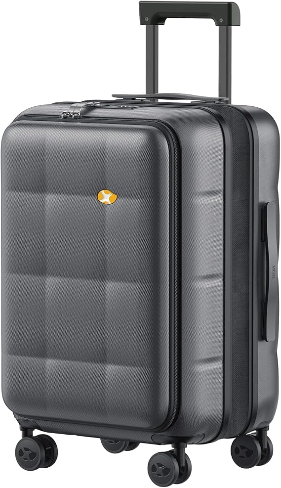 MGB Hardside Carry On Luggage, 20 Inch Front Open Expandable Suitcase
