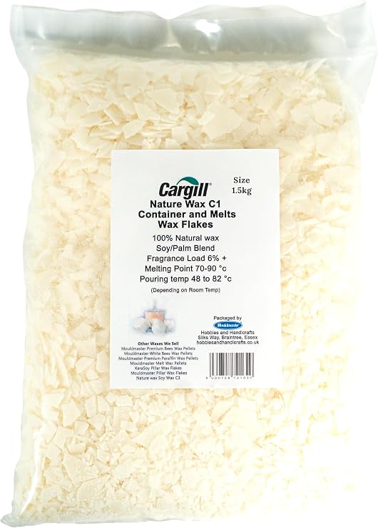 Mouldmaster Nature Wax C1 Container and Melts, Off White, 1.5kg,C103