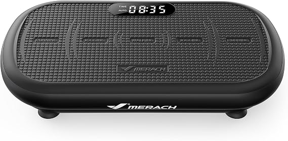 MERACH CV40 13mm Large Amplitude Vibration Plate Exercise Machine | 200W Powerful Motor, Built-in Bluetooth Speaker, Comfortable Silicone Surface, Remote Control, Home Full Body Workout