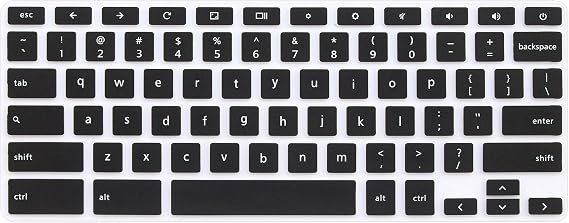 Keyboard Skin Compatible for Dell Chromebook 11, 13 & 14 (Black)