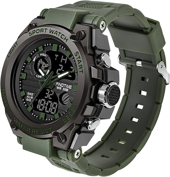 Military Watch Men's Sports Watch Outdoor Tactical Watch Digital 5 ATM Waterproof Watches Men Alarm Clock Stopwatch Wrist Watch Calendar Countdown Date