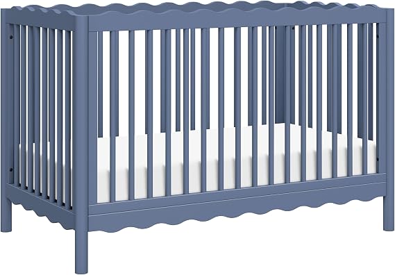 Babyletto Swell 4-in-1 Crib with Toddler Bed Conversion Kit in Cove Blue