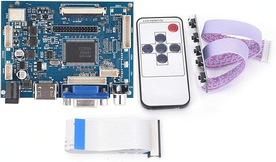 LCD Driver Board, VGA 2AV Reversing Driver Board Compatible for 7inch AT070TN92 800x480 LCD Display Motor Driver Board, Computer Monitor Stands