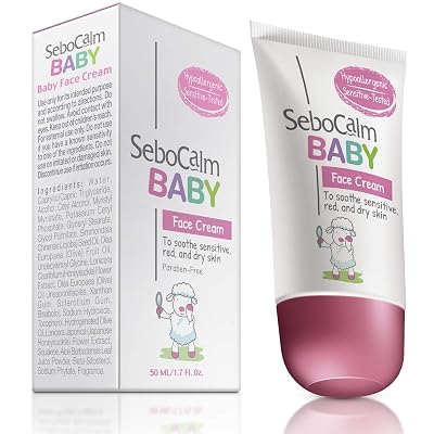 Baby Face Cream Lotion - Hypoallergenic Vegan Facial Moisturizer Safe Babycare Formula for Newborns and Toddlers Dry Rash and Sensitive Skin