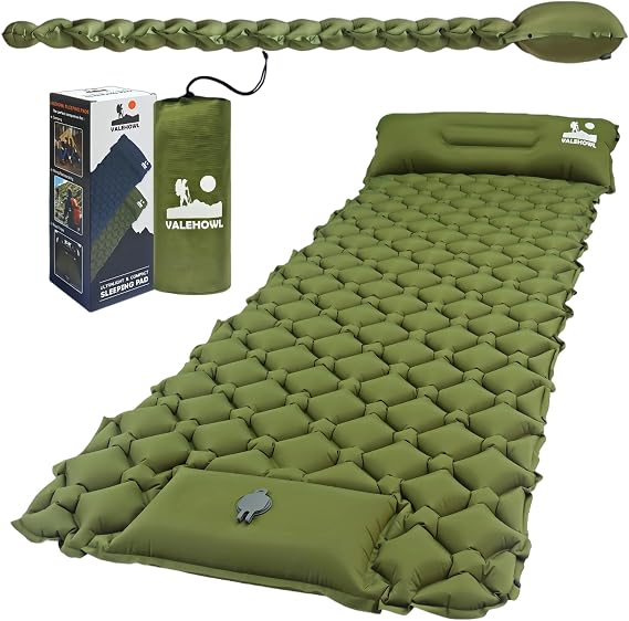 800g Ultralight Sleeping Mat, R-Value 3.0 Compact Camping Mattress