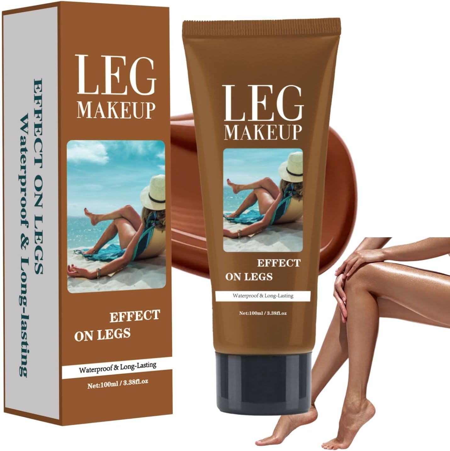 Body Coverage Waterproof,Leg Makeup,Full Coverage Leg Makeup,Tattoo Cover Up Cream Long Lasting,Body Concealer for Mature Skin