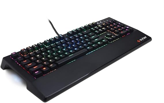 CyberpowerPC Syber K1 SKMBR206 RGB Mechanical Gaming Keyboard with Kontact TM Brown (Tactlile) Mechanical Switches