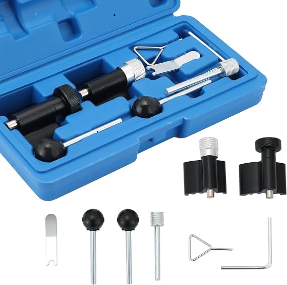 DASBET Diesel Engine Timing Crank Locking Tool Set | Diesel Engine Timing Tool Kit Compatible with Volkswagen VW Audi SEAT Skoda 1.9L 2.0L TDI PD DOHC Engine