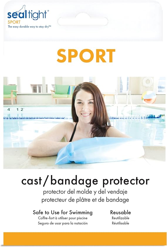 Brownmed - Seal Tight Sport Arm - Cast Swimming Cover - Waterproof Arm Bandage & Cast Cover for Swimming & Showers - Durable Shower Protector & Cast Bag for Arm Casts - Adult Long Arm
