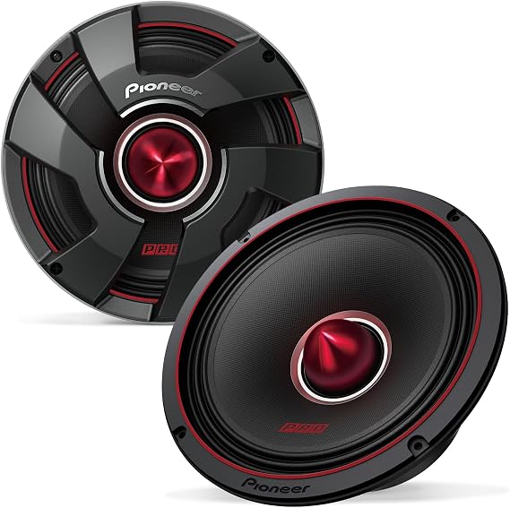Pioneer P.R.O Series TS-M801PRO 8" Car Speaker 600W Max | Ideal for high SPL builds and professional grade car audio