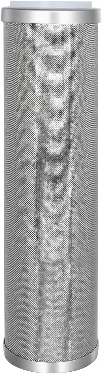 Stainless Steel Cleanable Wire Mesh Filter Cartridge 10”Length,2.5" OD(25 Micron)