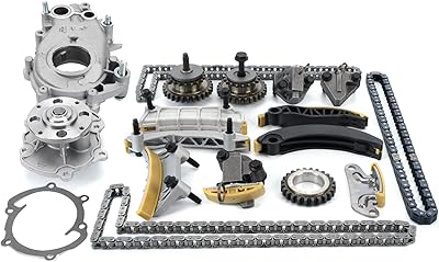Timing Chain Kit Oil Water Pump Compatible with 05-06 for Buick Lacrosse, for Cadillac STS, 04-06 for Buick Rendezvous, for Cadillac CTS, SRX, 07 for Suzuki XL-7 3.6L