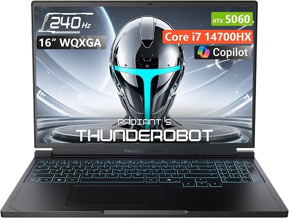 Thunderobot Radiant S 16 Intel Core i7-14700HX 5060 Gaming Laptop, 32GB+1TB