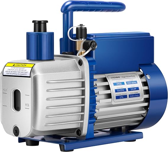 VIVOHOME A2L 1/4 HP 3.5 CFM 1 Stage HVAC Vacuum Pump with Sparkless Motor