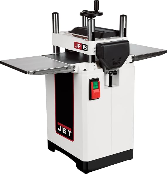 JET 15-Inch Planer, Straight Knife Cutterhead, 3 HP, 230V 1Ph (JWP-15B)