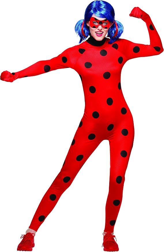 Spirit Halloween Miraculous Ladybug Adult Catsuit Costume | Officially Licensed | Group Costume | TV and Movie Costume