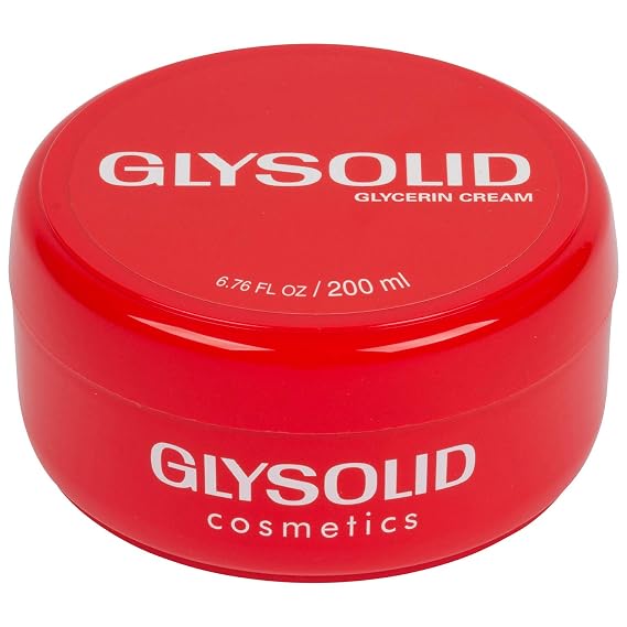 Glysolid Glycerin Skin Cream - Thick, Smooth, and Silky - Trusted Formula for Hands, Feet and Body 6.76 fl oz (200ml Jar)
