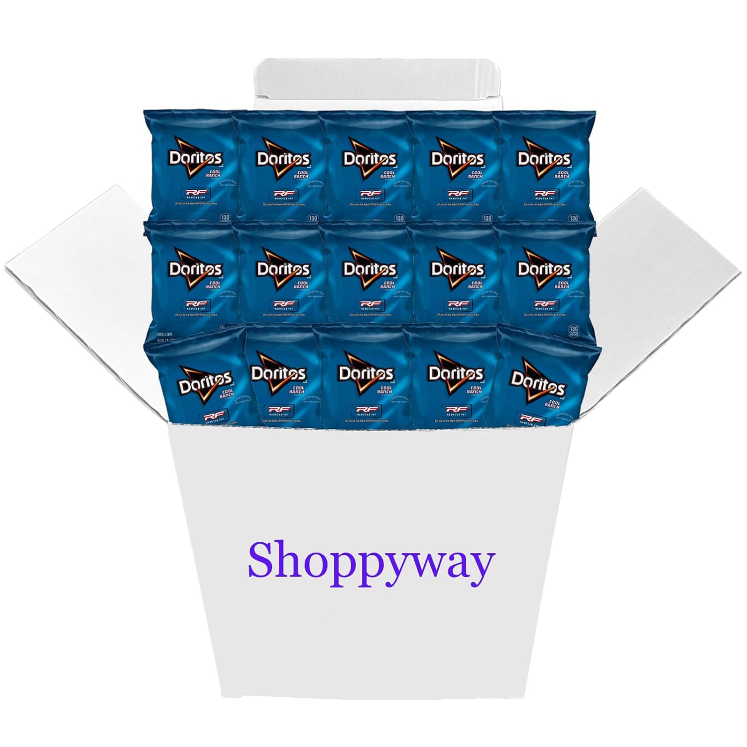 Doritos Tortilla Chips, Reduced Fat Cool Ranch, 1 oz Pack of 15, Bundled By Shoppyway