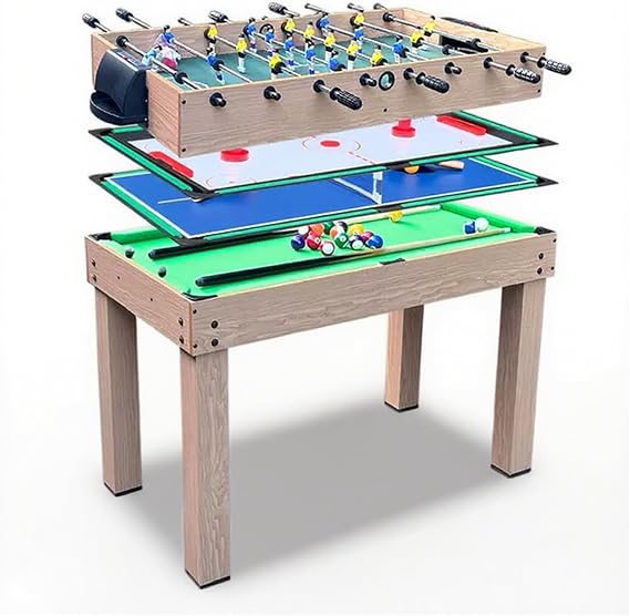 4 in 1 Multi Game Table for Kids, Table Games, Soccer Games, Soccer Games, Multi Game Tables, Board Games, Multi Game Tables, Pool Billiards, Soccer, Billiard Table, Table Tennis Table, Competition with Table Tennis