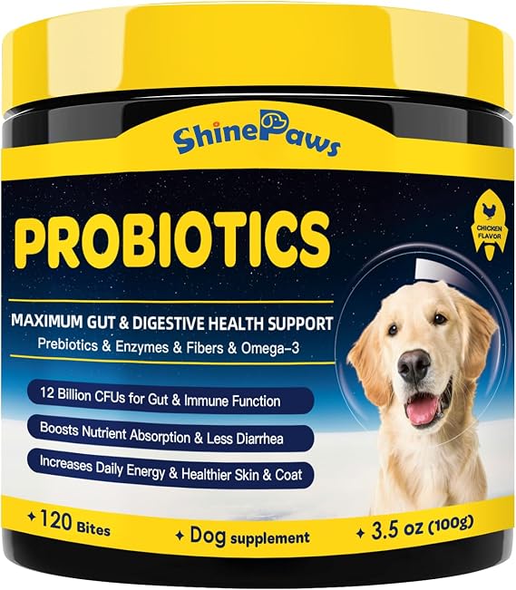 Probiotics for Dogs, Digestive Health, 120 Dog Bites