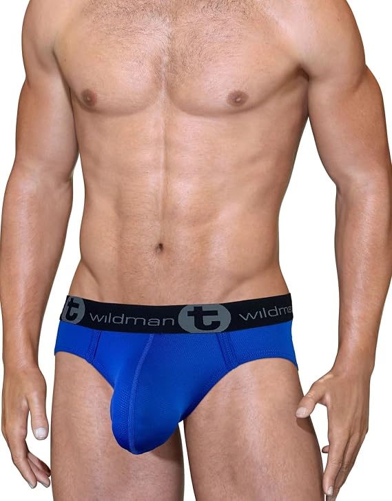 Wildmant Big BOY Pouch MESH Breif Royal Blue