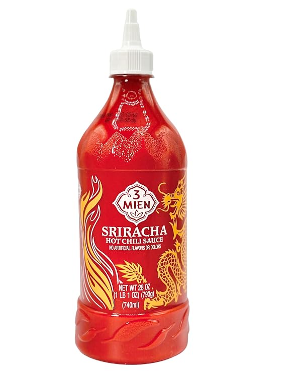 Siracha Sauce - Original Sriracha Hot Chilli Sauce - Vegan, Gluten Free, Ready To Use, Product of Vietnam - Net WT: 28 Fl Oz (740 ml) (Pack of 1)