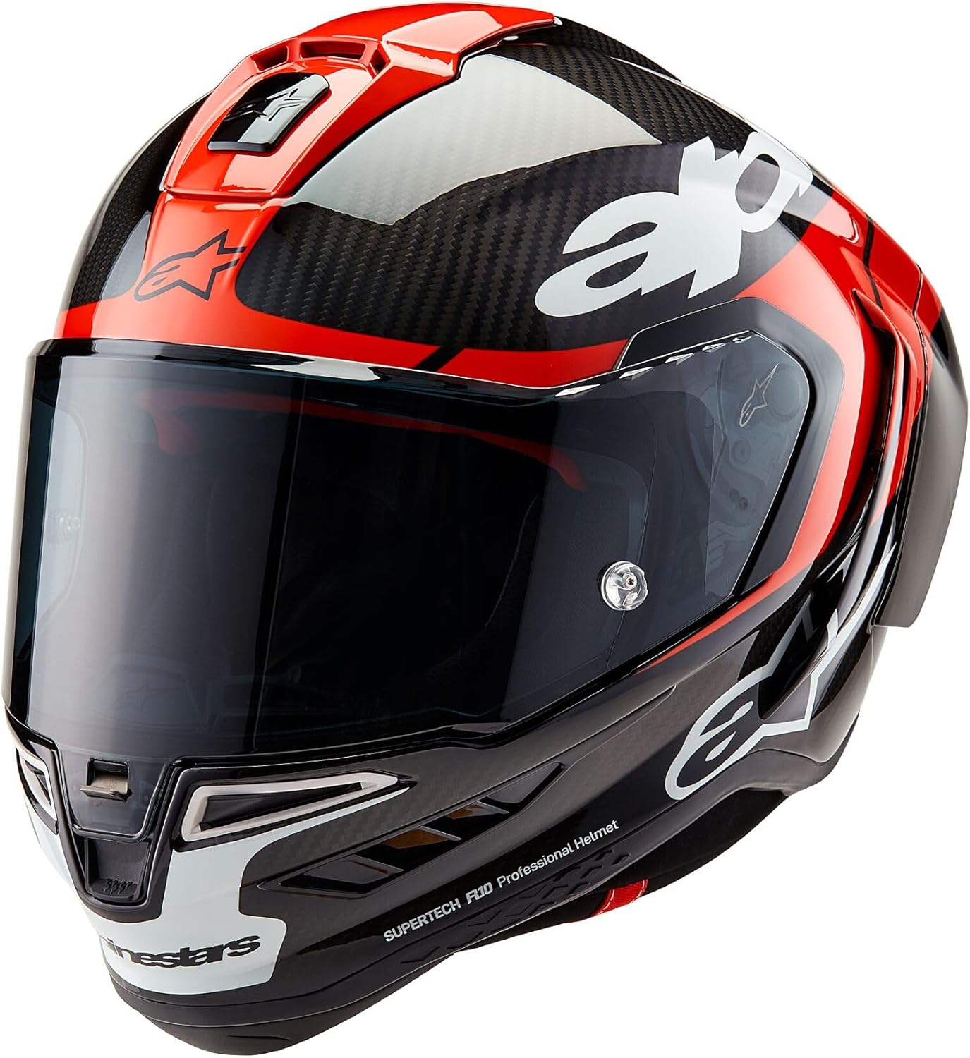 Alpinestars Supertech R10 Element Helmet Small CharcoalRedWhite