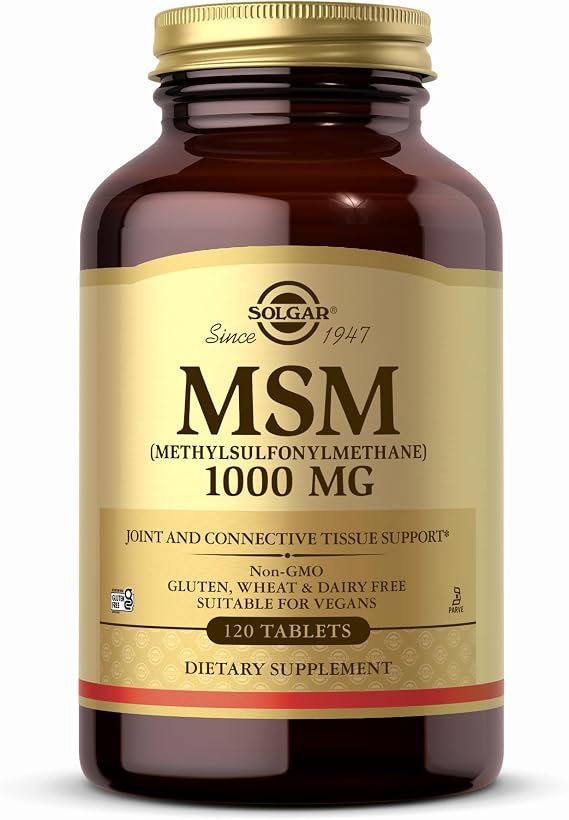 Solgar, Msm 1000 Mg, 120 Tablets