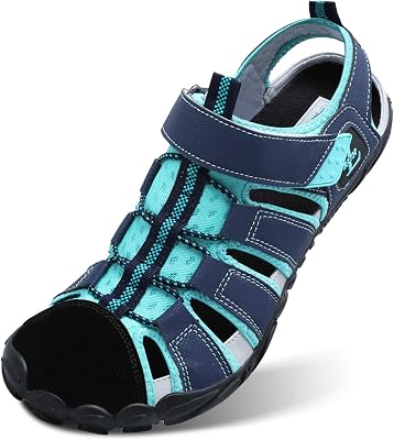 JIASUQI Barefoot Beach Sports Sandals Auqa Pool Swim Hiking Water Shoes for Women Men Blue 9Women7.5Men