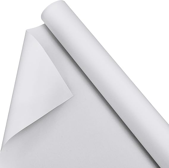 Kinlop 24 Inch X 20 Feet Double Primed Cotton Canvas Roll, White | Double Primed for Oil and Acrylic Painting, Artist Grade Cotton, Rolled White Canvas for Art, Ready to Stretch