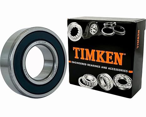 2PACK TIMKEN 6205-2RS Double Rubber Seal Bearings 25x52x15mm Pre-Lubricated and Stable Performance and Cost Effective Deep Groove Ball Bearings | Pre-Lubricated and Stable Performance and Cost Effective