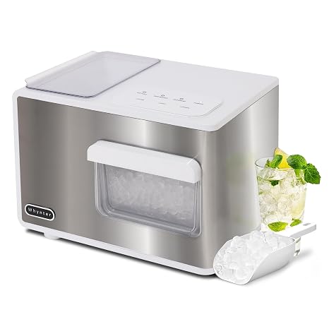 Whynter Nugget Ice Maker, 40 lb Per Day, Stainless Steel, IBX-388WS